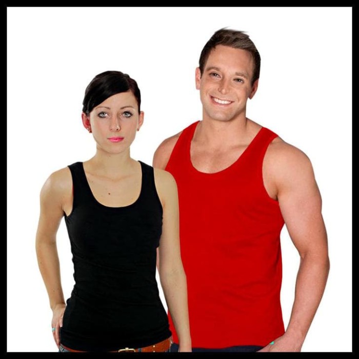 Singlet Polos Kaos Singlet Gym Senam Dewasa - Navy, M