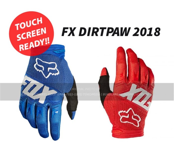 Sarung Tangan Motocross - FOX DIRTPAW 2018 (Edisi Yamaha & Honda)