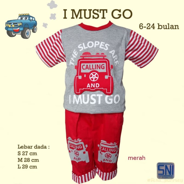 Baju Setelan Anak 6-24 bulan Bayi Laki-laki Atasan Kaos Celana Jeans