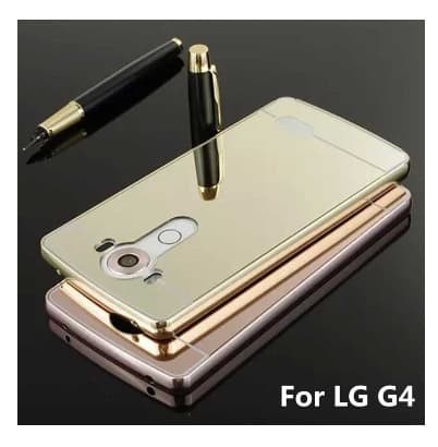 Aluminium Bumper Mirror Case for LG G4 Free Tempered Glass