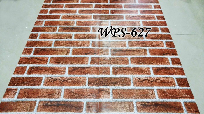 Jual WPS627 BATA MERAH BESAR WALLPAPER STICKER WAL PAPER