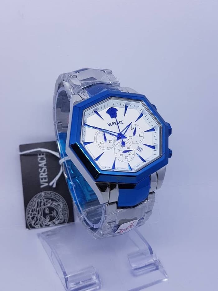 JAM TANGAN COWOK COWO VERSACE SIGMA CRONOGRAPH SUPER GRADE AAA TERBARU
