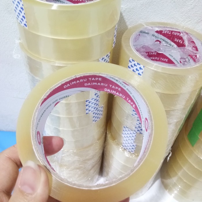 ISOLASI / SOLATIP / LAKBAN DAIMARU TAPE 1inch (24mm) 72 yard