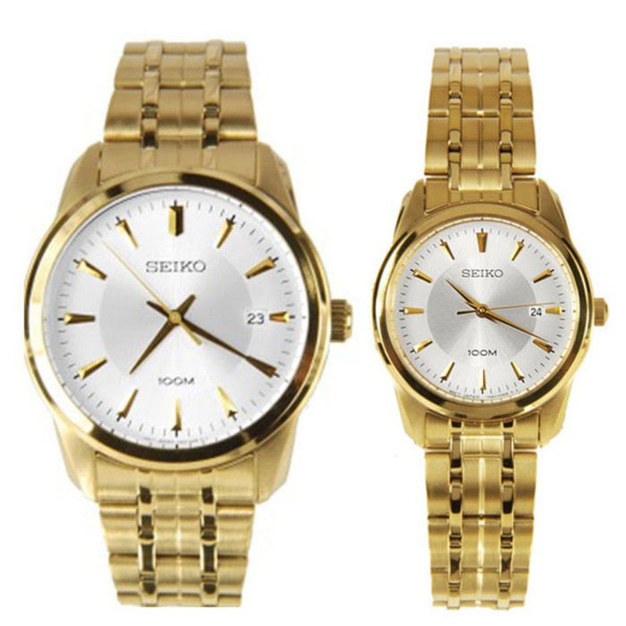 seiko couple watch gold
