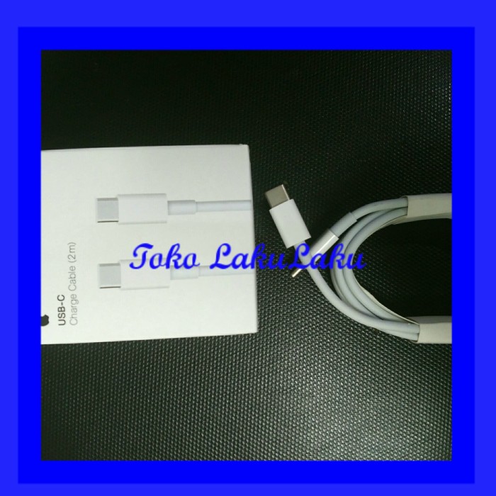 Foto Produk Kabel Cable Charger Cas MacBook 12 usb type c to usb type c Apple 2 m dari Toko Laku-Laku