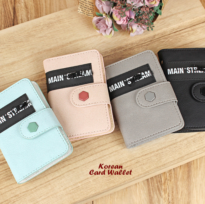Jual Korean Card Wallet MAINSTREAM (Muat 20 kartu