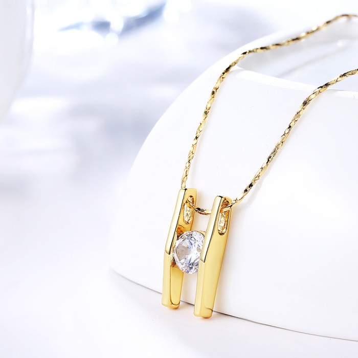Tiaria Necklace LKN18KRGPN595 Aksesoris Kalung Lapis Emas