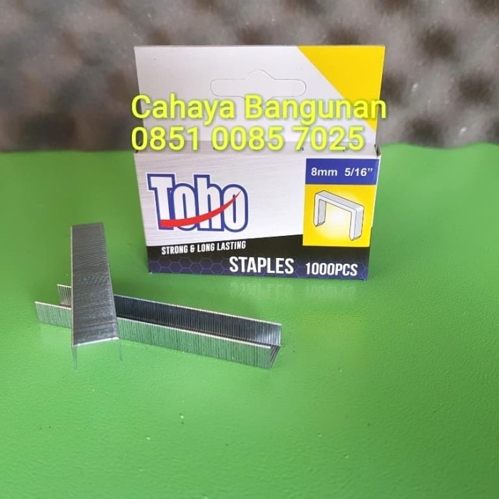 REFILL ISI Ulang Staple Gun Staples Tembak 8mm 8 Mm Toho Prohex 5/16"