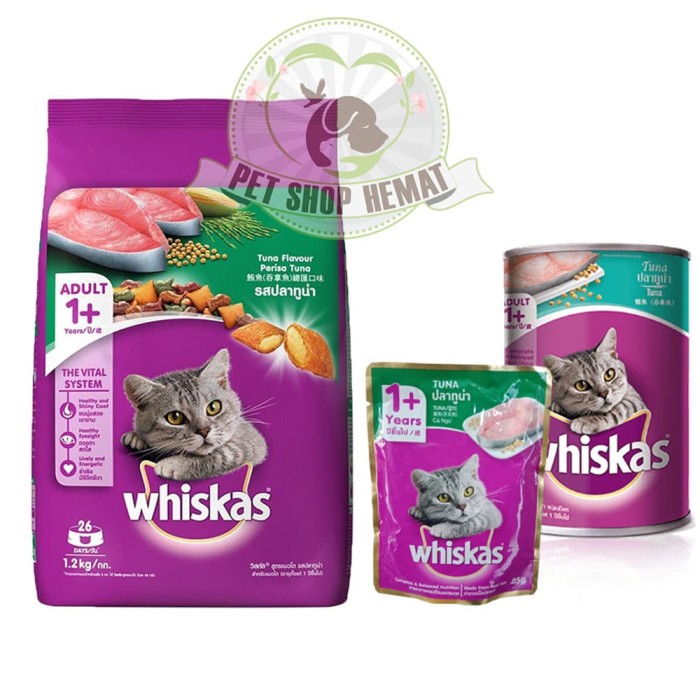Makanan Kucing Whiskas Tuna 1.2 Kg - 400 Gr - 85 Gr / Starter Pack