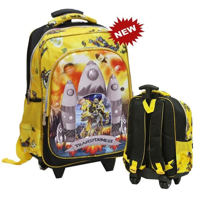 Tas Trolley Anak Sd -Import Robot Transformers Apolo 6D Timbul 2Kt