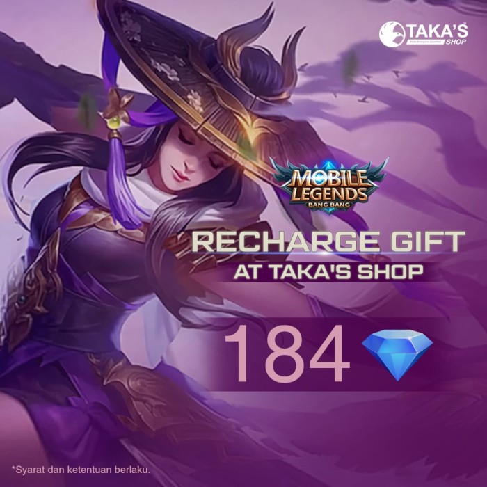 Diamond Mobile Legend - 184 Diamonds Mobile Legends - Resmi Terbaik