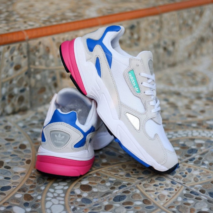 adidas falcon pink blue
