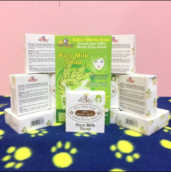 SABUN BERAS K.BROTHERS - RICE MILK SOAP
