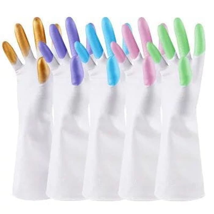 Harga Sarung Tangan Karet Cuci Piring Anti Air Rubber Glove Murah Sarung Tan Harga Rp 12.000