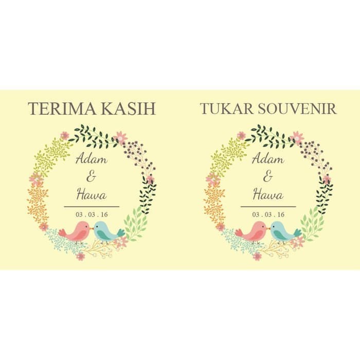 Kartu Ucapan Terima Kasih Kupon Souvenir Pernikahan Kartu Ucapan Terima Kasih Kupon Souvenir Pernikahan