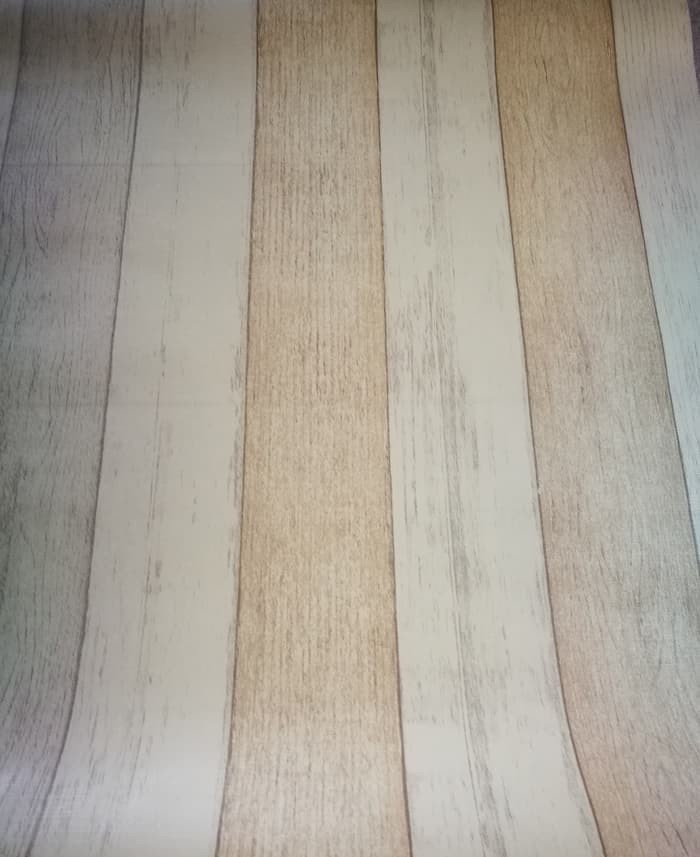 jual wallpaper stiker dinding kayu vintage cream kv-6320 - kota
