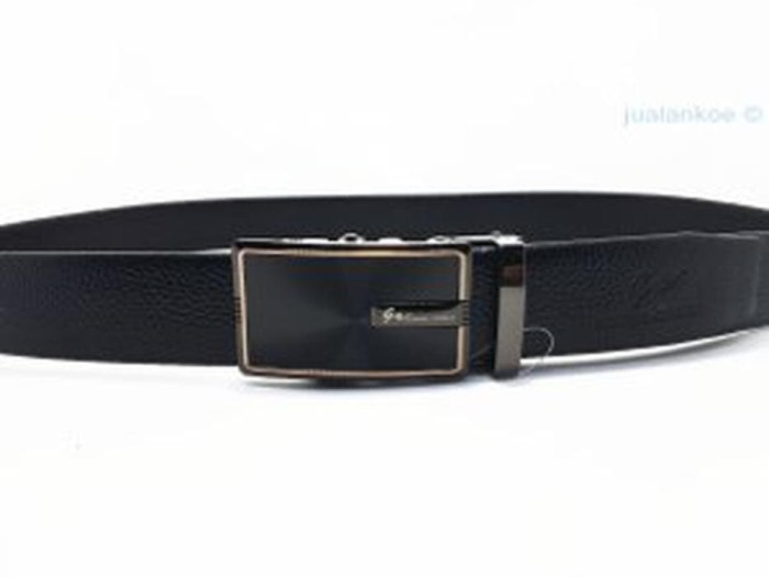 ikat pinggang pria gesper kulit asli Giorgio Agnelli BTK816 Bl Diskon