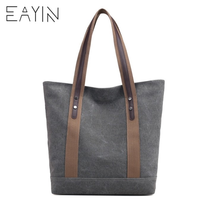 EAYIN Waterproof Nylon Canvas Bag Tote Bags Women Handbags Shoulder Ba. Category : Fashion Wanita