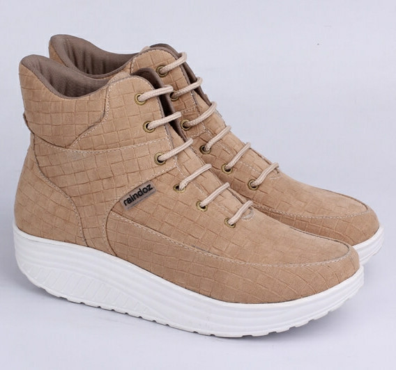 Sepatu Boots Wanita Raindoz Keren - RLA 014 - Tan, 36