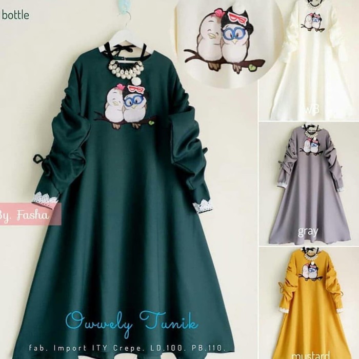 Produk Yasmine Grosir Baju Wanita Atasan Murah Tunik Terbaru OWLLY TUN