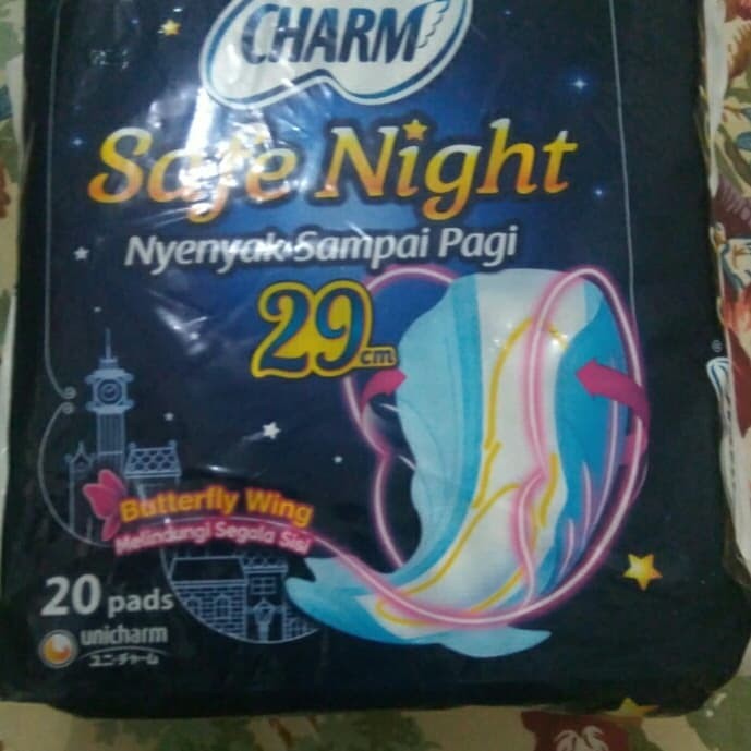 Jual Pembalut charm safe night 29 cm - Kab. Bogor