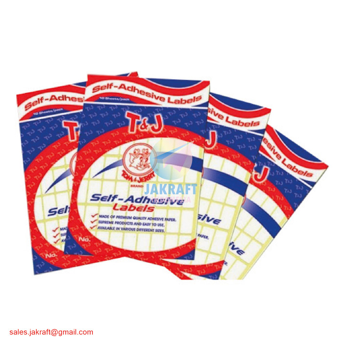 Ukuran Kertas Label Tom Jerry Berbagai Ukuran