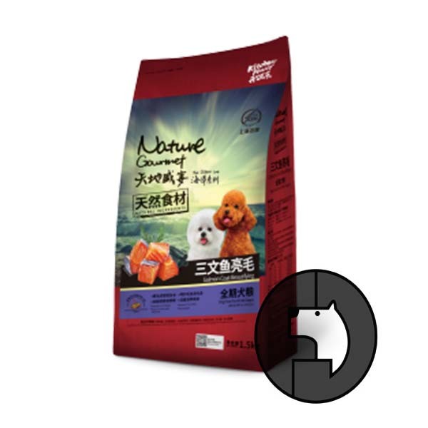 Jual kitchen flavor nature gourmet 1.5 kg salmon coatbeautifying dog