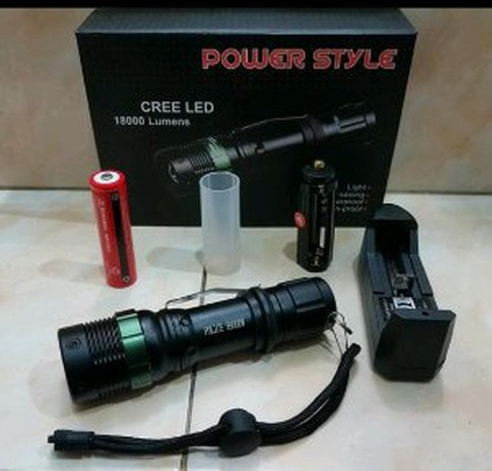 senter police 1866 q5 led kuning high quality Murah
