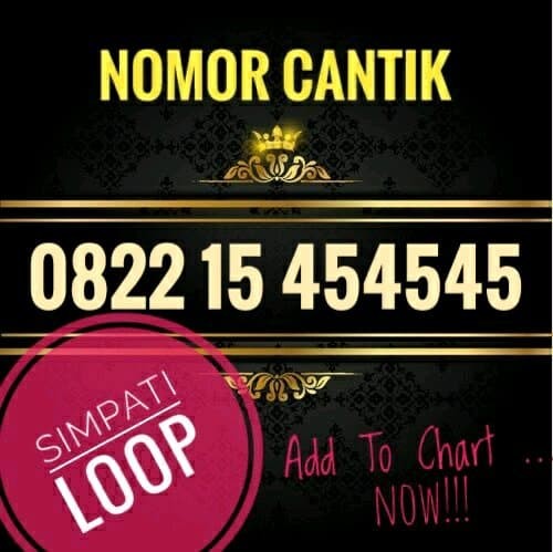 Telkomsel Simpati Nomor Cantik 0822 1000 4007 Daftar Update Harga Source · Nomor Cantik SIMPATI loop 4G lte 0822 15 454545