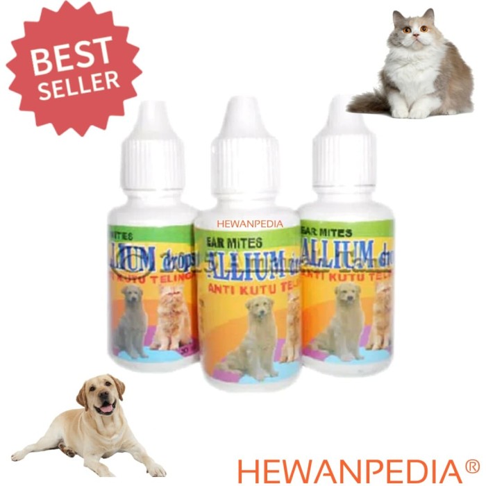 Jual Allium 30 Ml Tetes Obat Kutu Telinga Anjing Kucing Formula