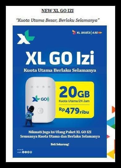 Mifi Modem Wifi 4G Xl Go Movimax Mv003 Free 60Gb 60Hari Best Seller