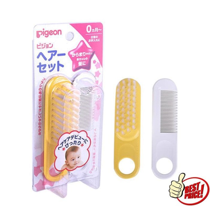 PIGEON Comb And Hair Brush Set / Sisir Bayi Import
