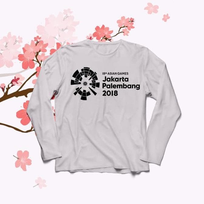 Jual Baju Kaos Lengan Panjang Asian Games O Neck For Cewe Tumblr Tee Long Harga Rp