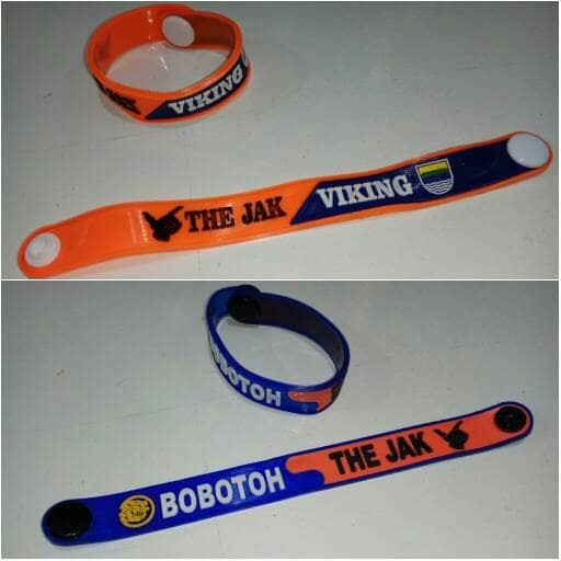 Gelang karet strap viking persija cs bobotoh persib