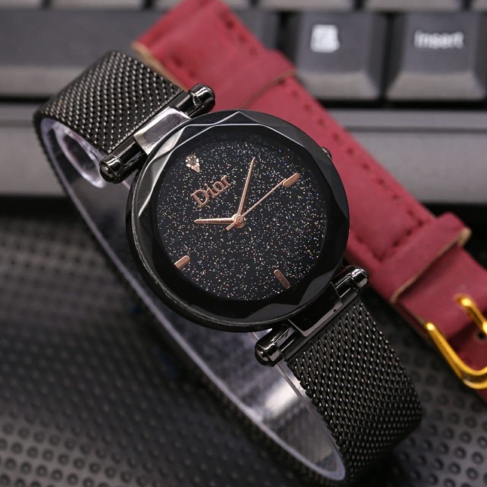Ready 2 Pilihan Warna Jam Tangan Fashion Wanita Dior Rantai Pasir