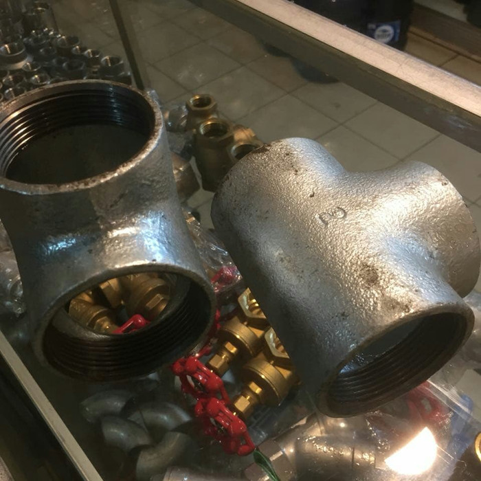 Tee Besi Galvanis/Cs Drat 2 Inch