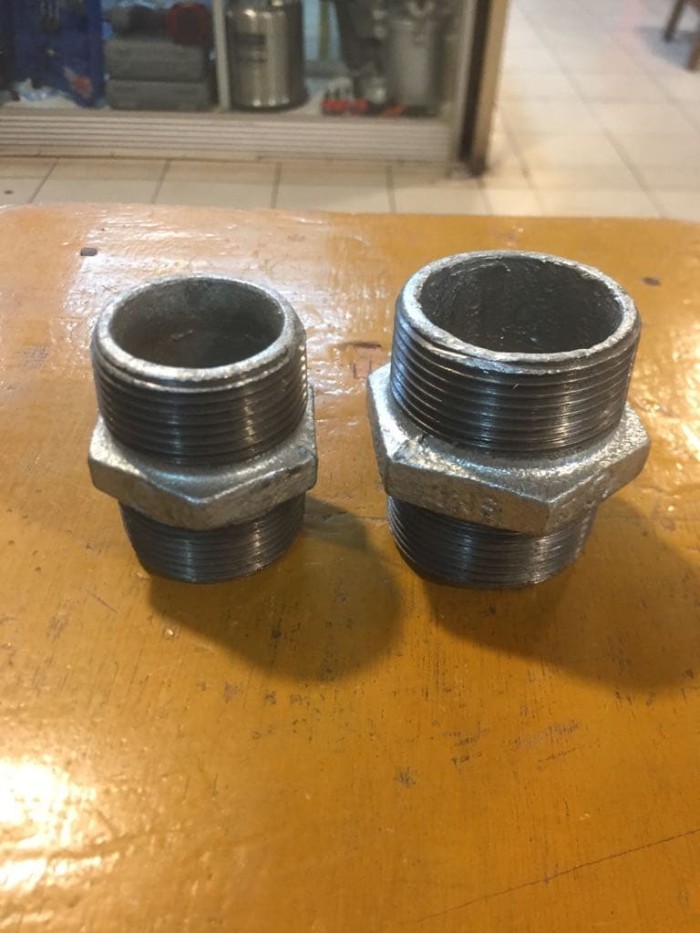 Double Neple Besi Galvanis/Cs 3/4 Inch