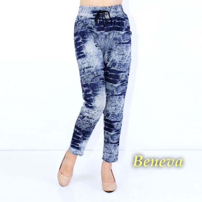 celana legging wanita-celana olah raga wanita-biru muda