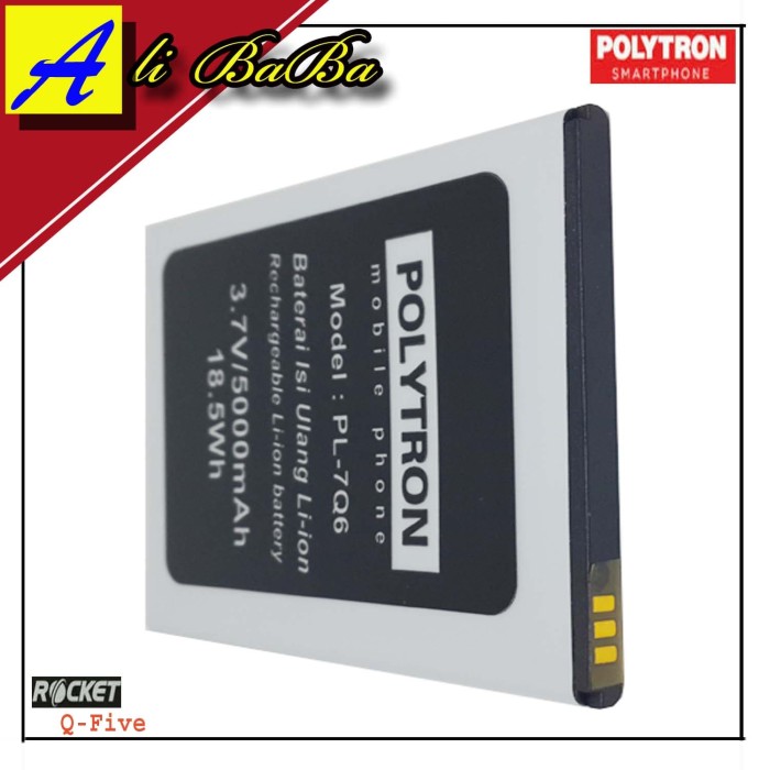 Baterai Handphone Polytron Rocket Q Five R1500 PL-7Q6 Double Power