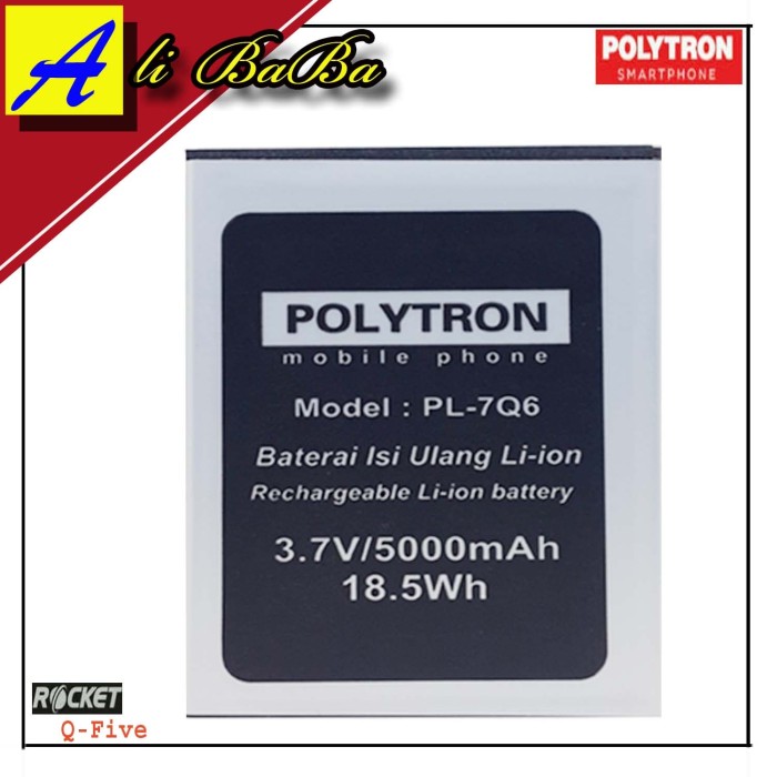 Baterai Handphone Polytron Rocket Q Five R1500 PL-7Q6 Double Power