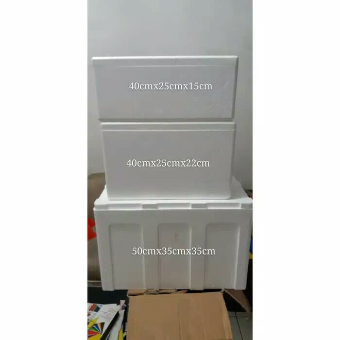 Jual Styrofoam box ukuran PXLXT 40 cm x 25 cm x 22 cm Kota Medan GH