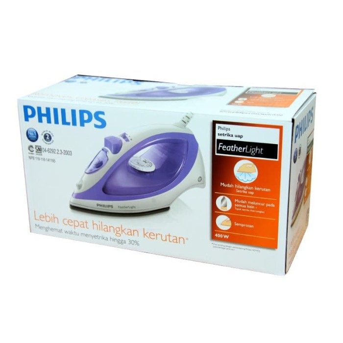 L32 - Setrika Uap Steam Iron Philips Gc1418 Gc 1418 Gc-1418 Ungu