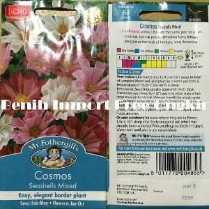 1 Pack Benih Bunga Mr Fothergills - Cosmos Seashells Mi Murah