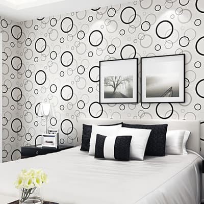 jual wallpaper dinding stiker sticker murah circle bulat motif murah