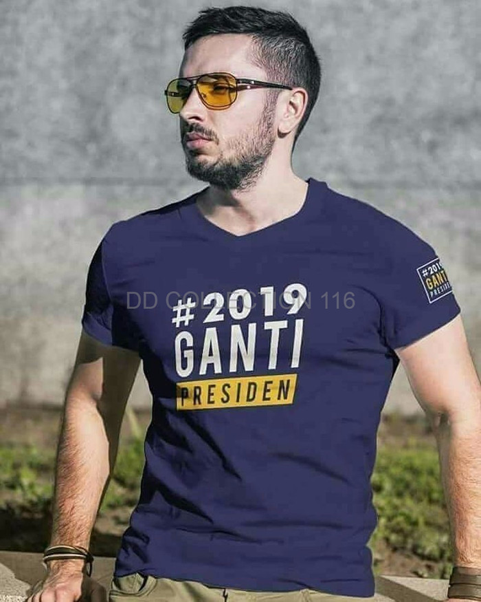 NEW KAOS T SHIRT DISTRO 2019 GANTI PRESIDEN LENGAN