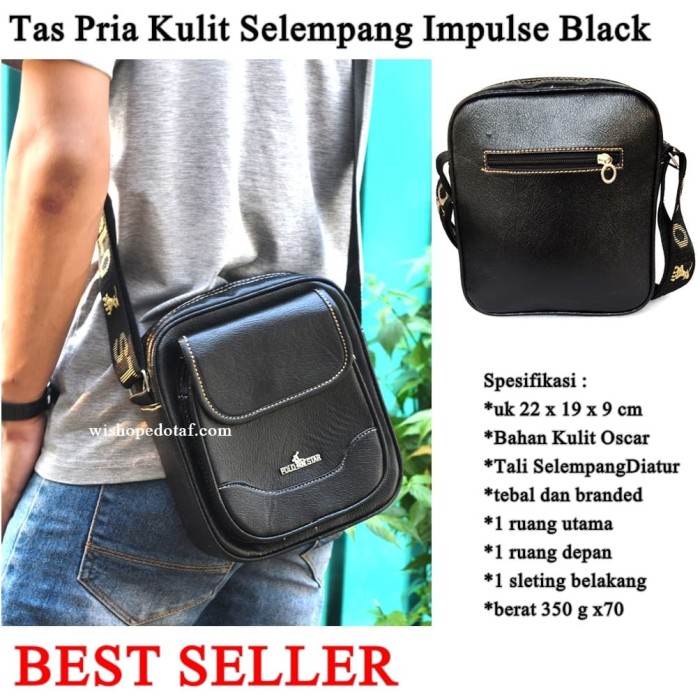 Obral Tas selempang Pria Impulse black