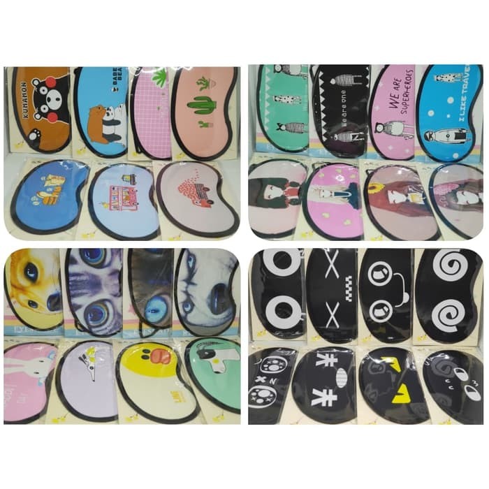 Masker Penutup Mata Motif Lucu Terbaru XTT7225 High Quality