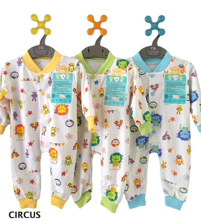 Jumper Bayi Baju Kodok Panjang Buka Kaki Motif(II) 0-3Bln LIBBY LEM79