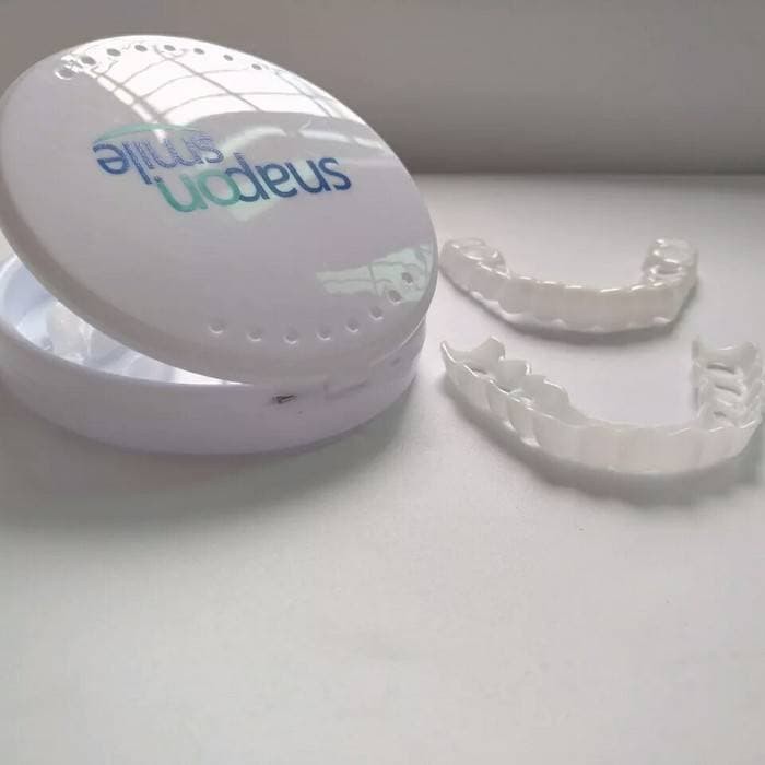 Jual Sepasang Gigi Palsu Snap On Perfect Smile FakeTooth Cover Atas