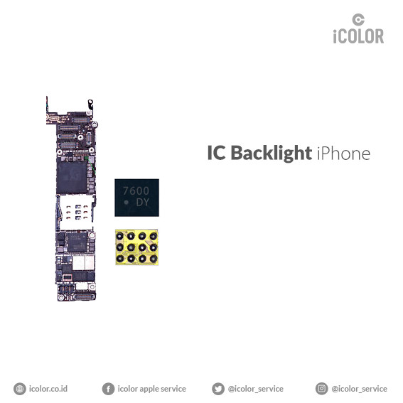 Jual IC Backlight iPhone 6S & 6S Plus - Jakarta Utara